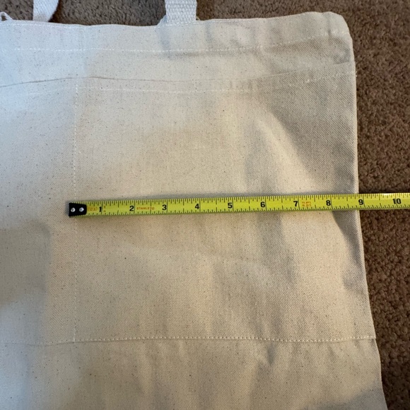 Handmade Large Canvas Yoga Metal Rock Band Inspired Tote Bag Large NEW - Picture 9 of 12